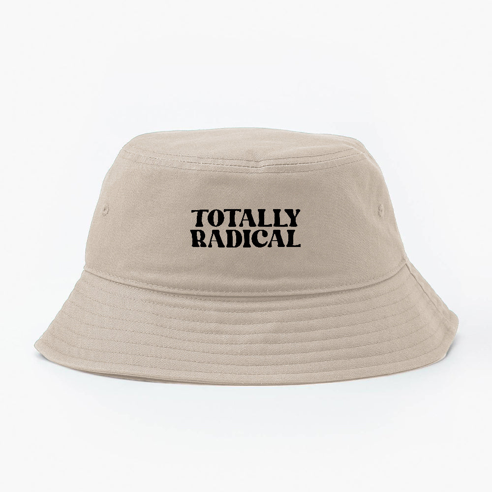 Totally Radical Black Bucket Hat
