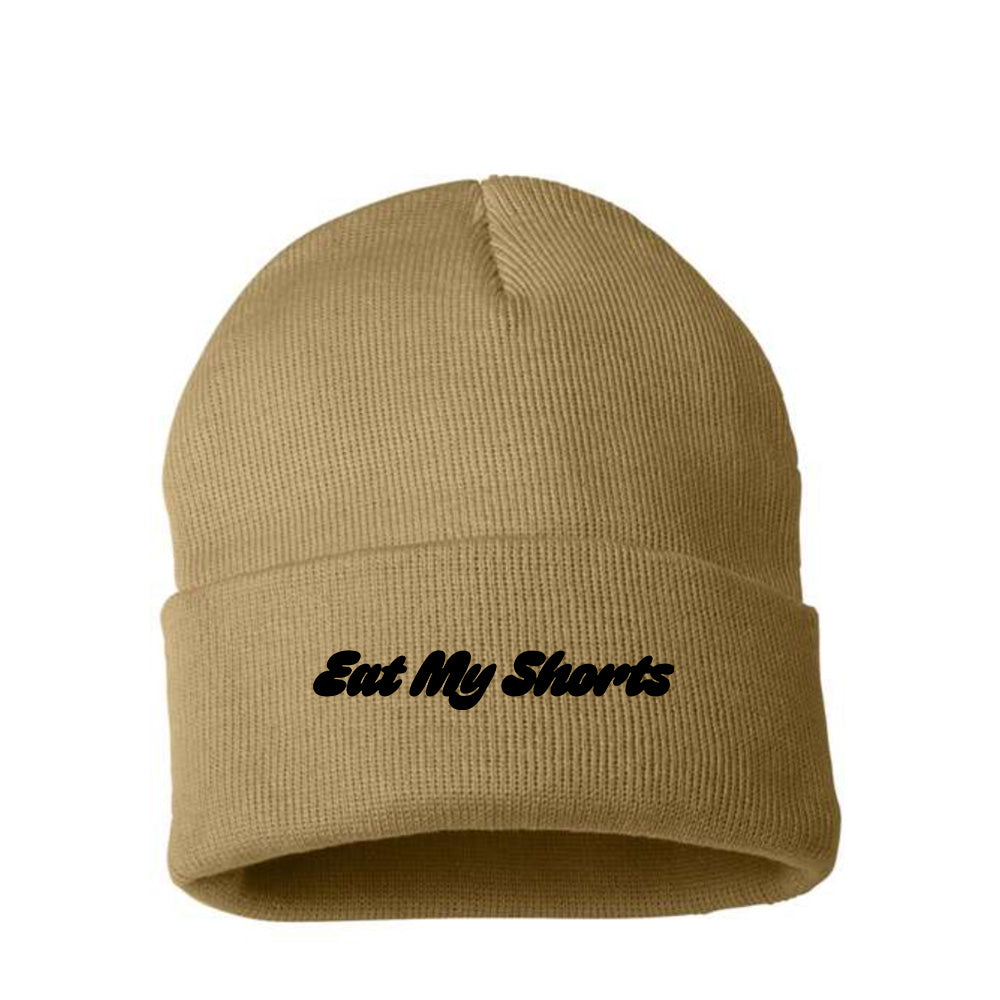 Eat My Shorts Black Beanie