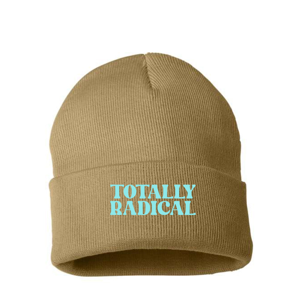 Totally Radical Sky Blue Beanie