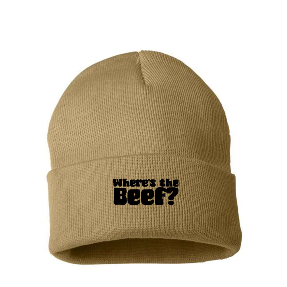 Where's the Beef? Black Beanie
