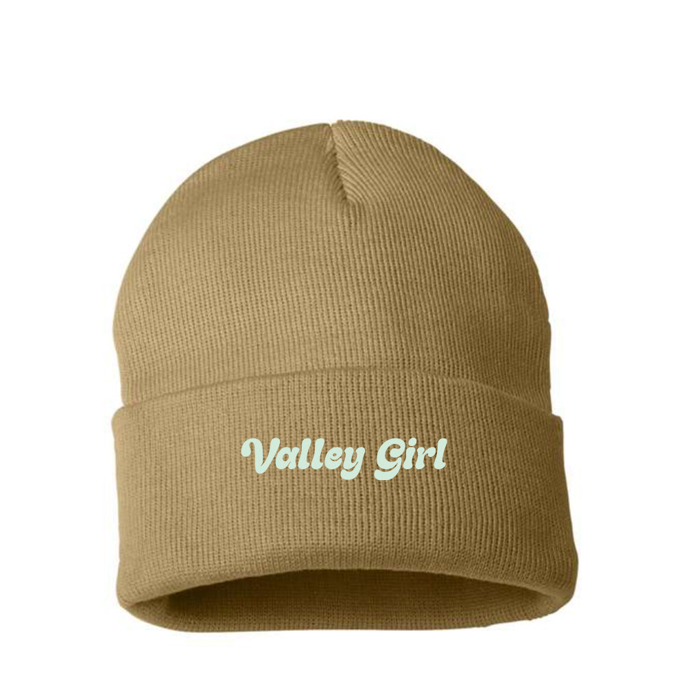 Valley Girl Light Green Beanie