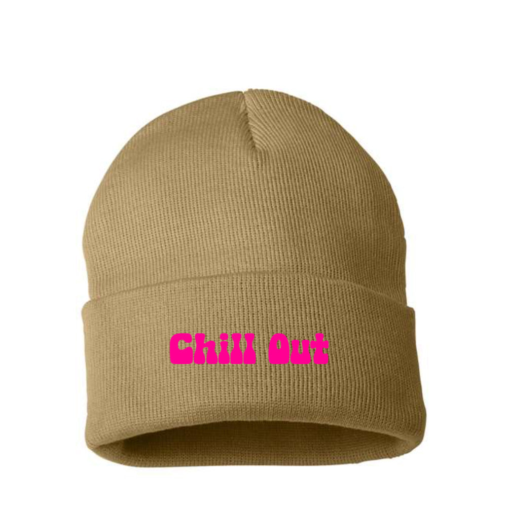 Chill Out Pink Beanie