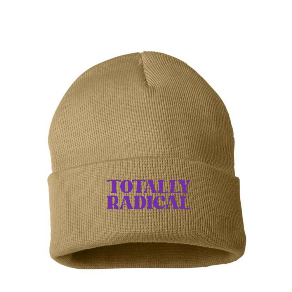 Totally Radical Purple Beanie