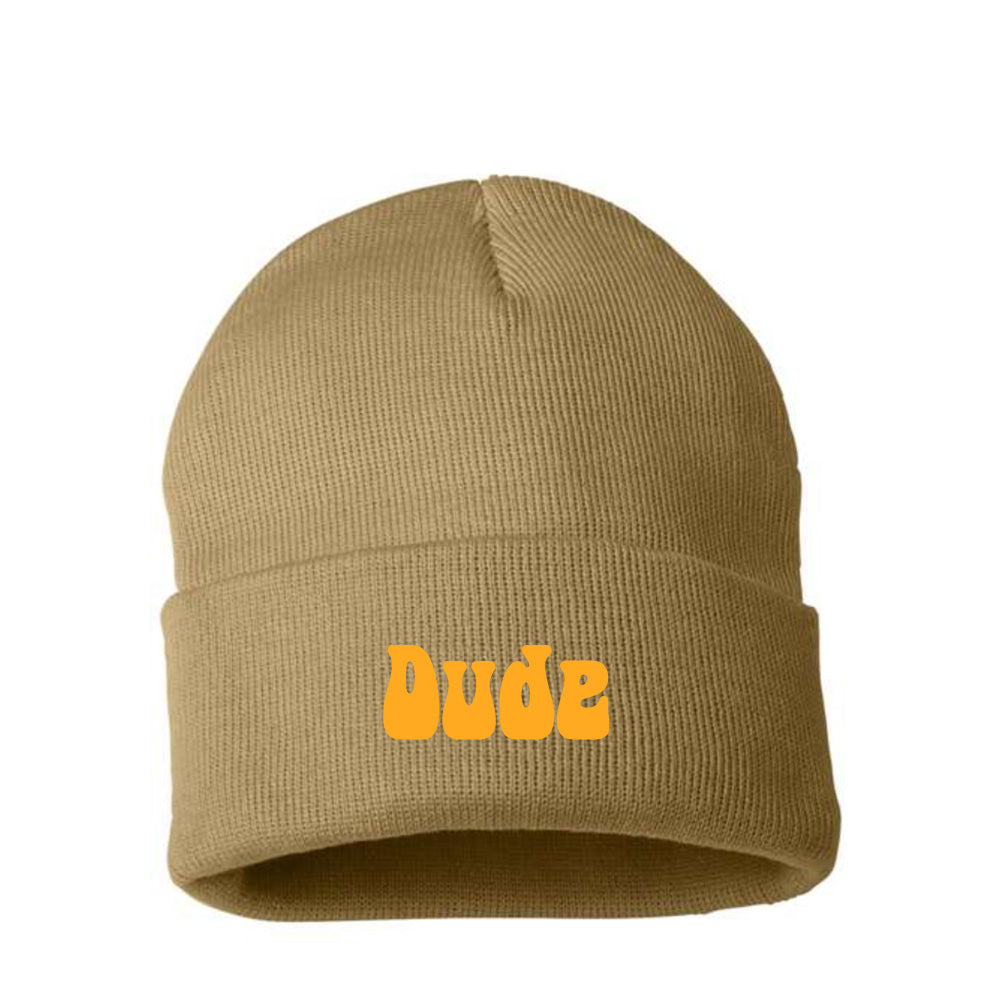 Dude Yellow Beanie
