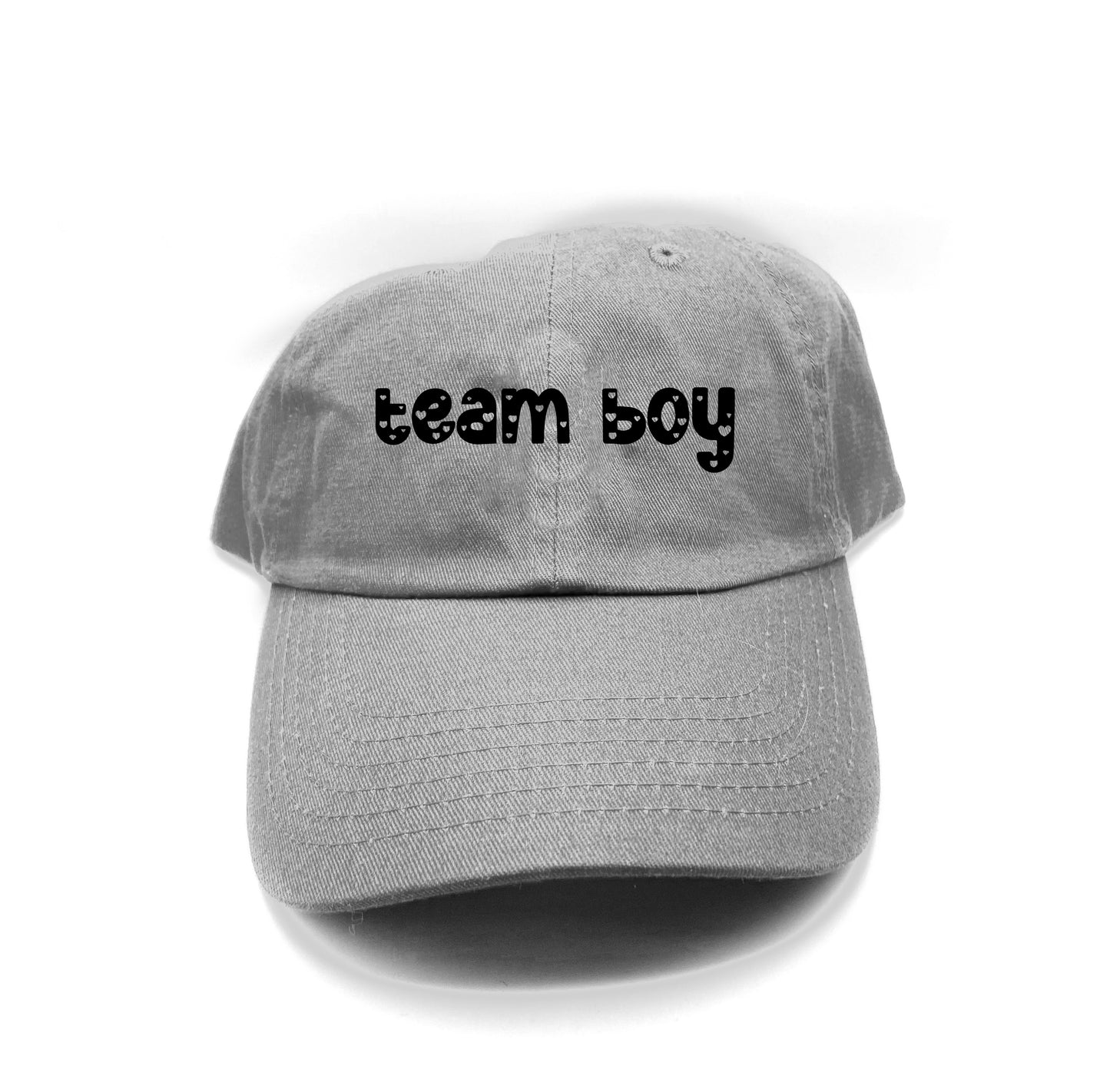 team boy black dad hat