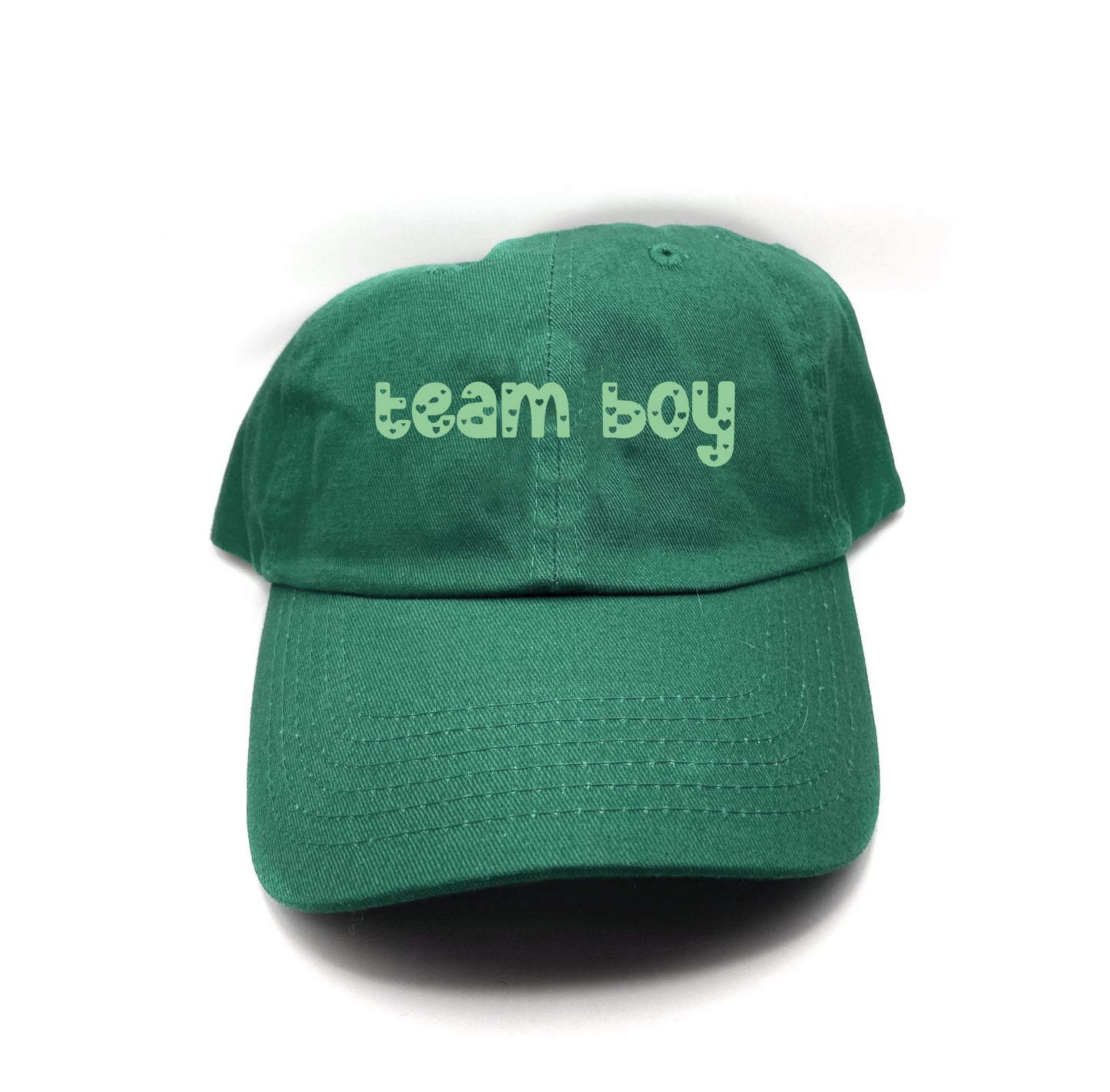 team boy green dad hat