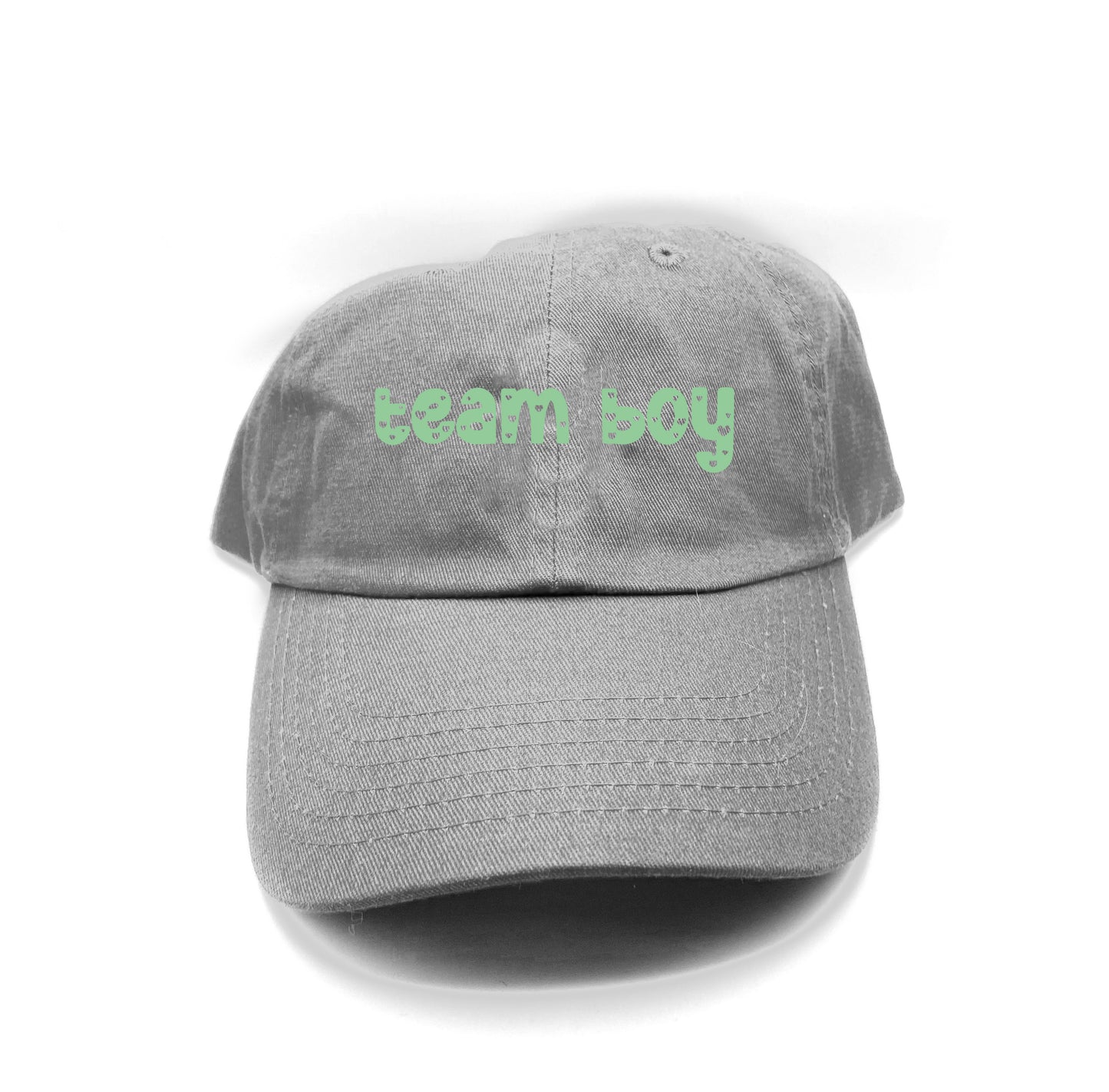 team boy green dad hat