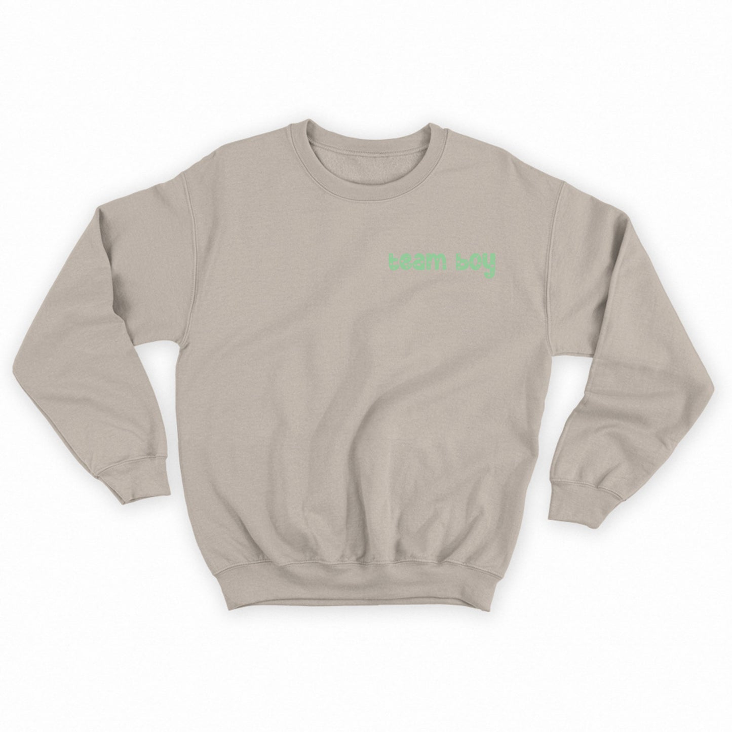 team boy green sweatshirt