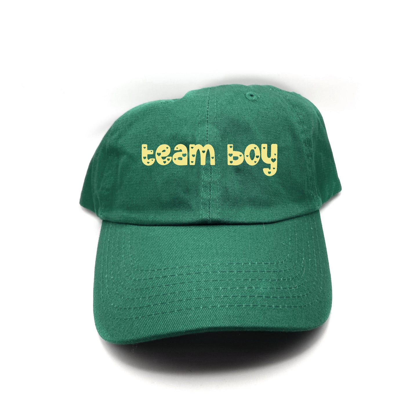 team boy yellow dad hat