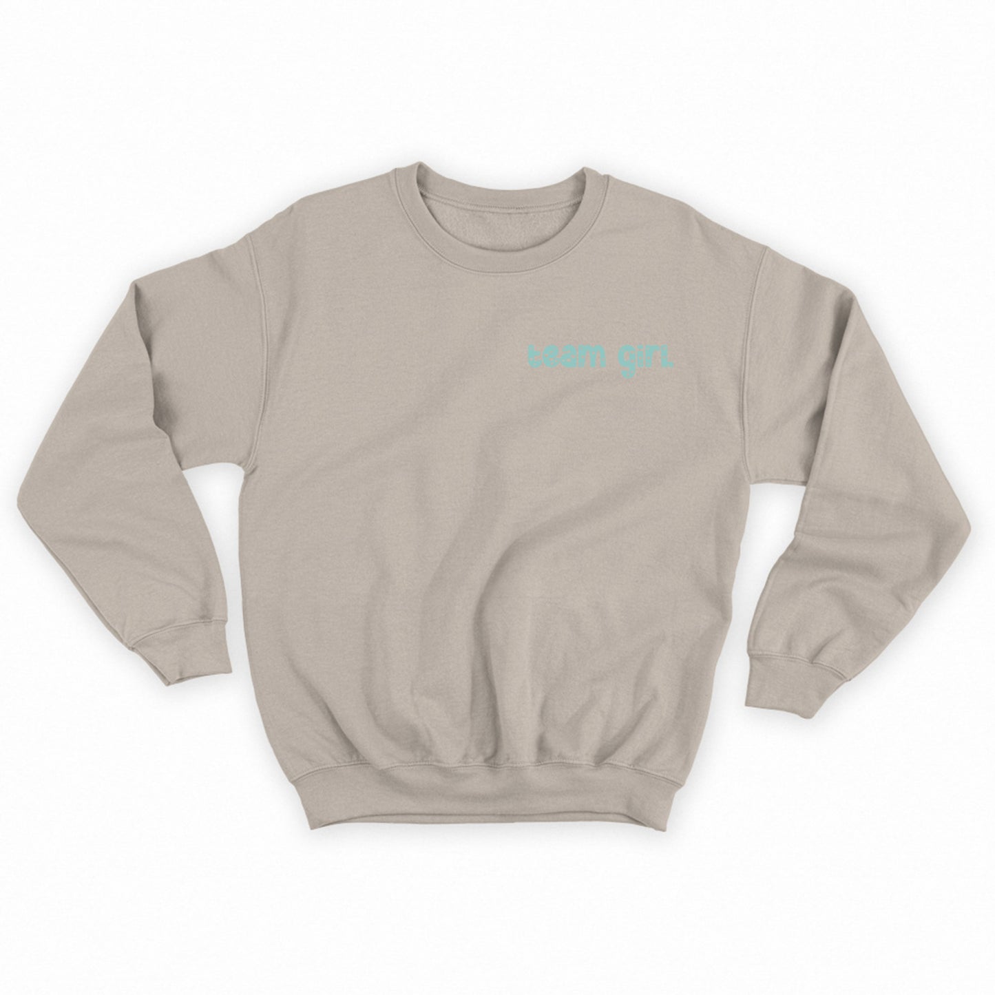 team girl teal sweatshirt