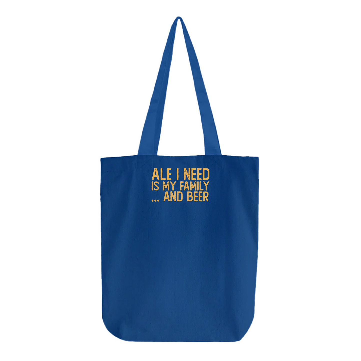 Ale I Need Is My Family... And Beer Yellow Tote Bag