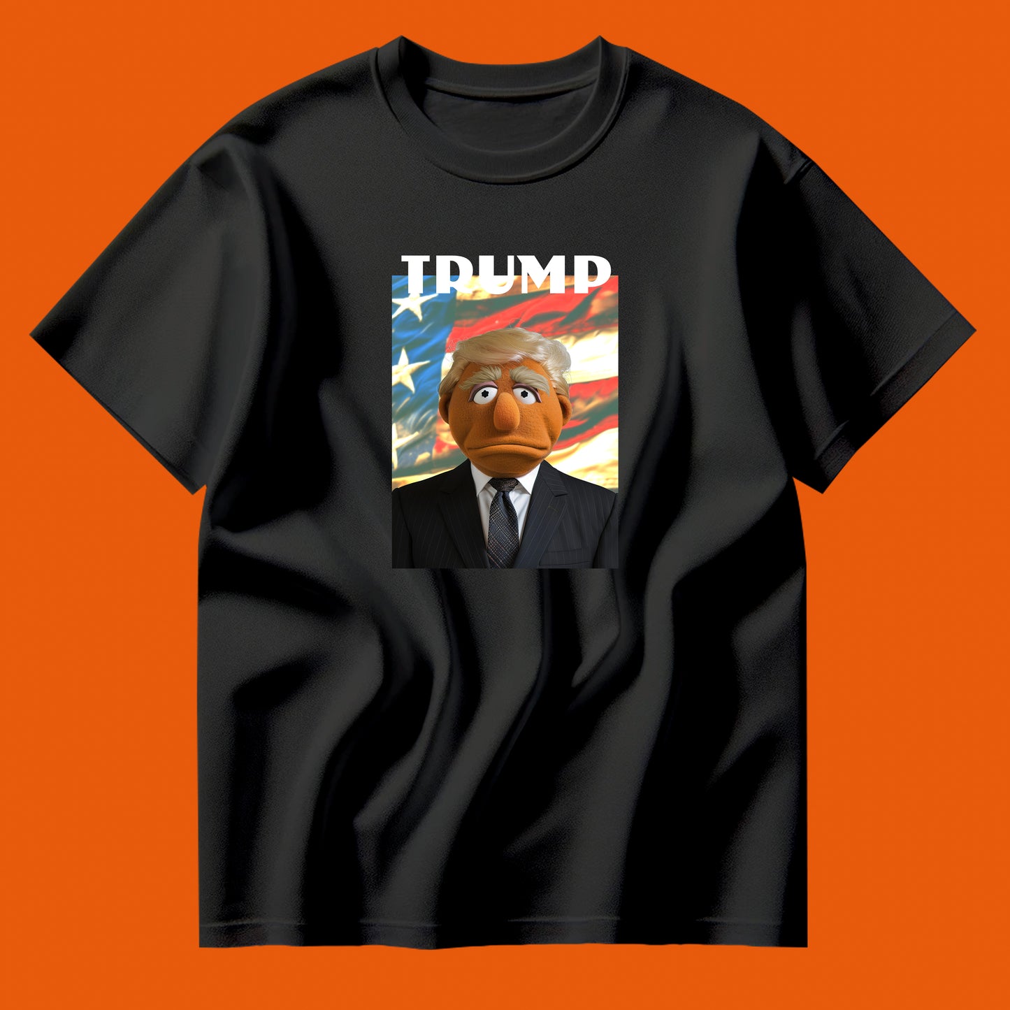 trump muppet flag tee shirt
