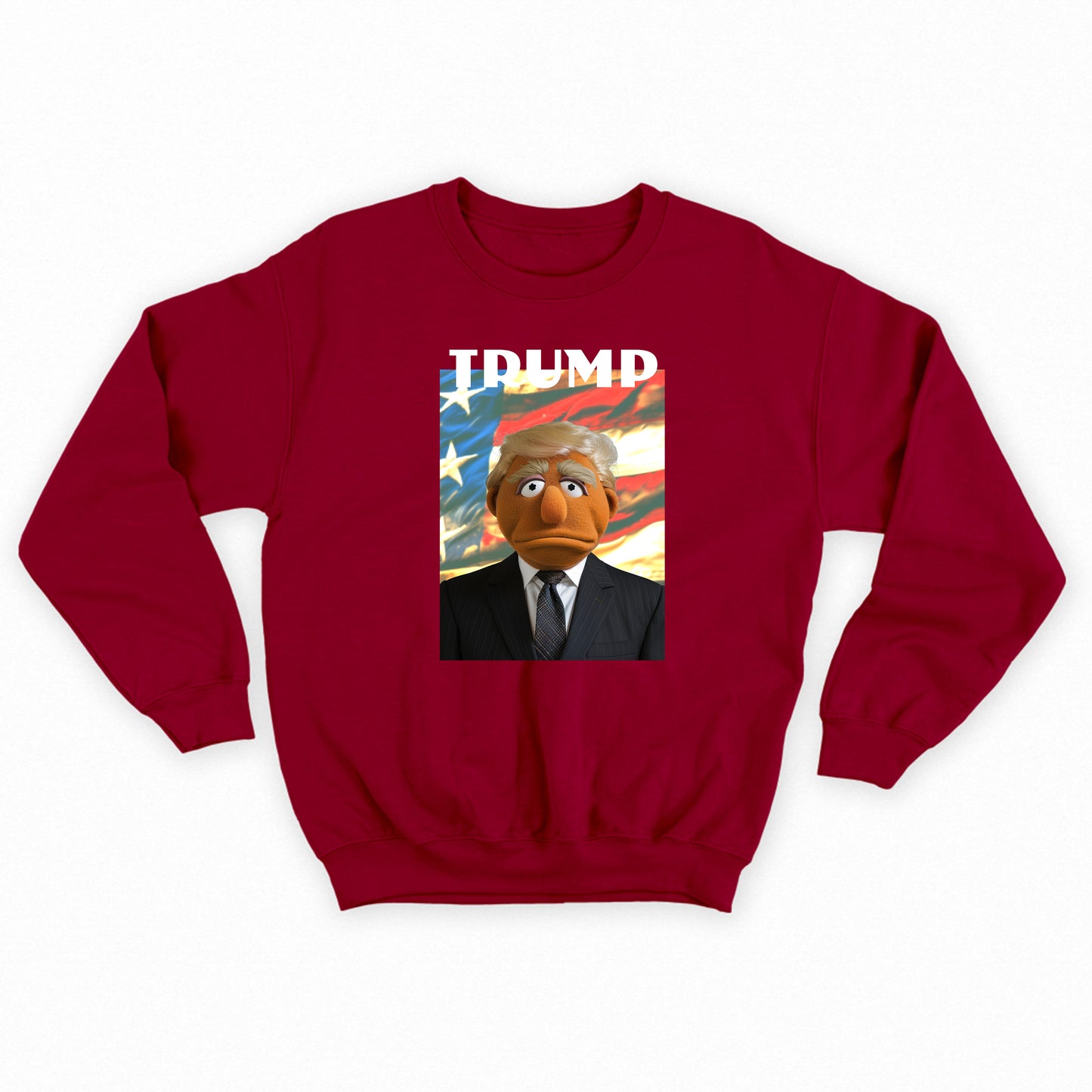 trump muppet flag sweatshirt