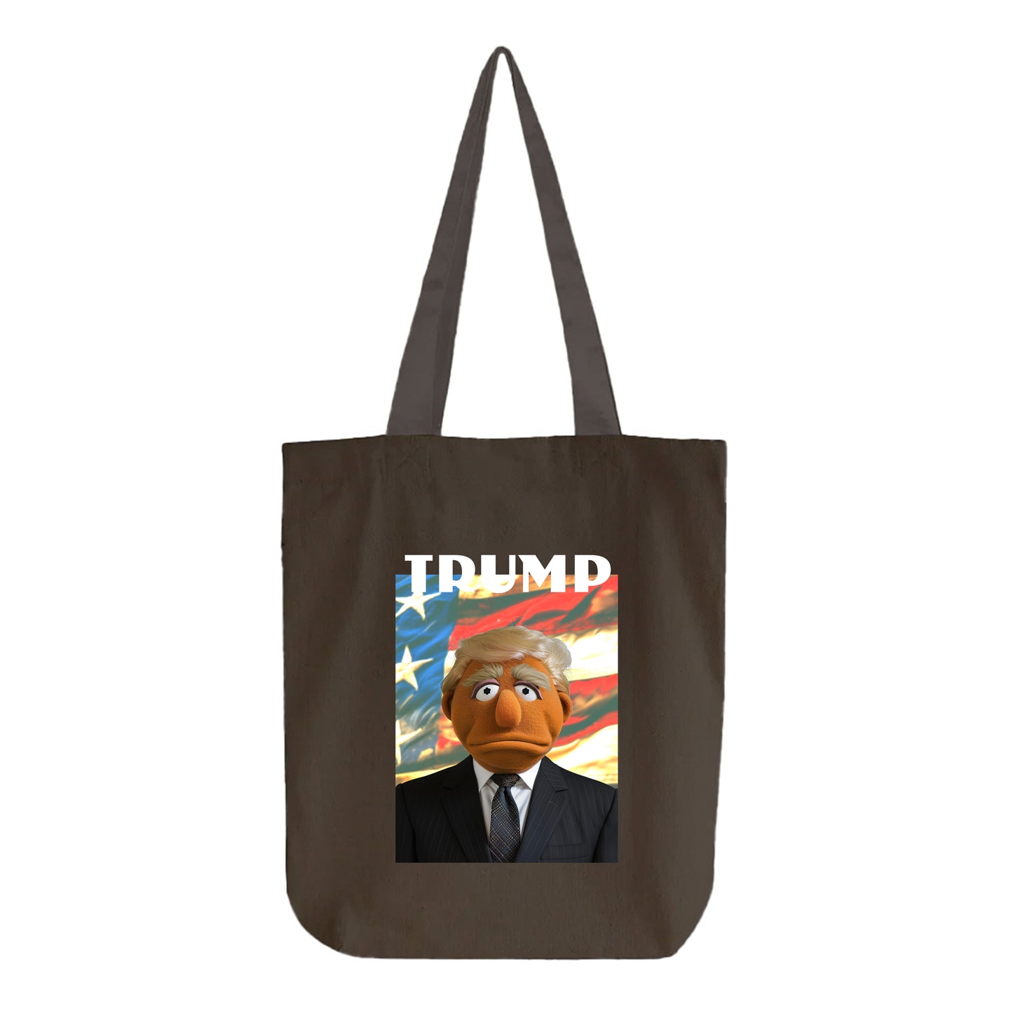 trump muppet flag tote bag