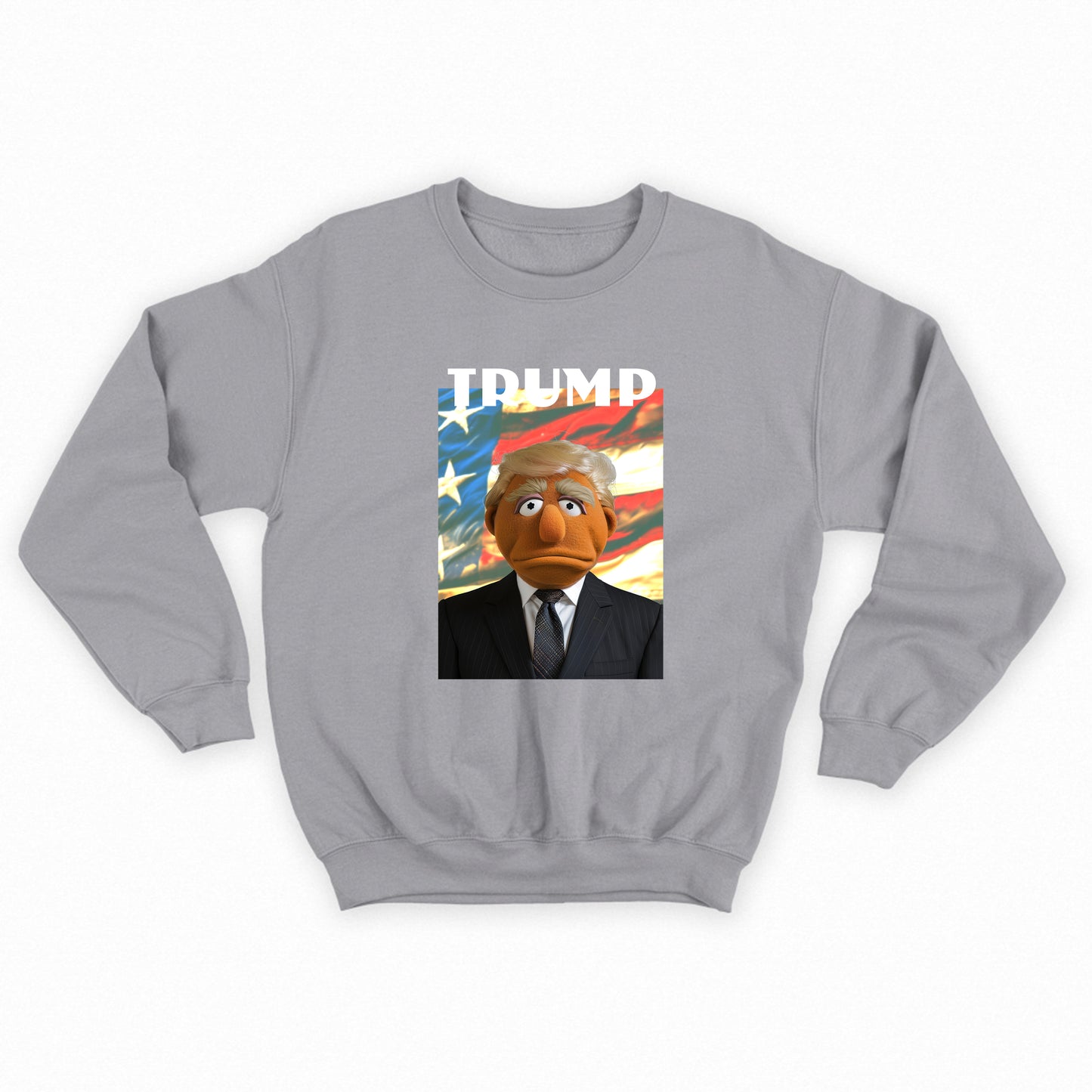 trump muppet flag sweatshirt