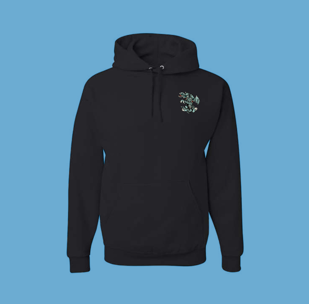 ultimate blue eyes toon dragon hoodie