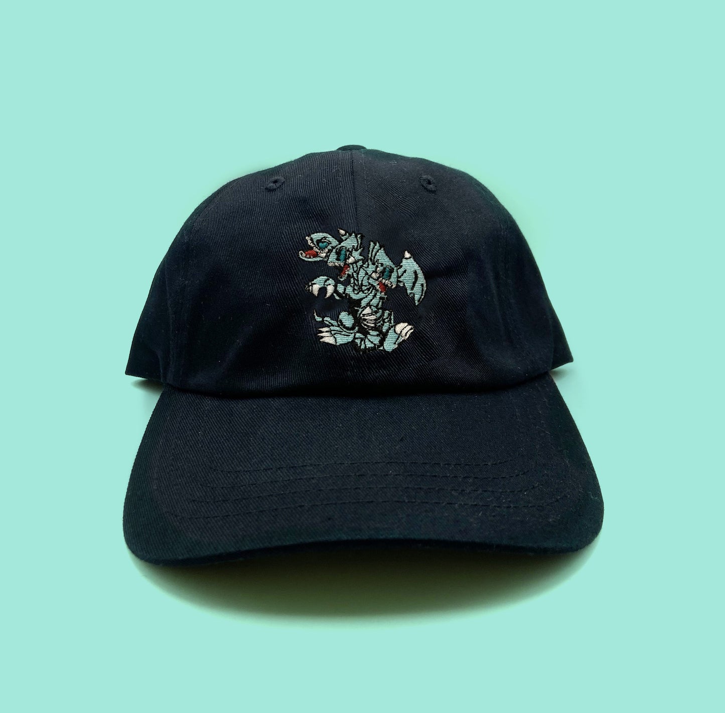 ultimate blue eyes toon dragon dad hat