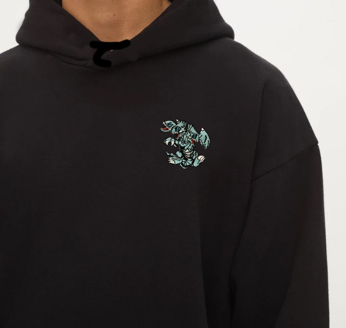 ultimate blue eyes toon dragon hoodie