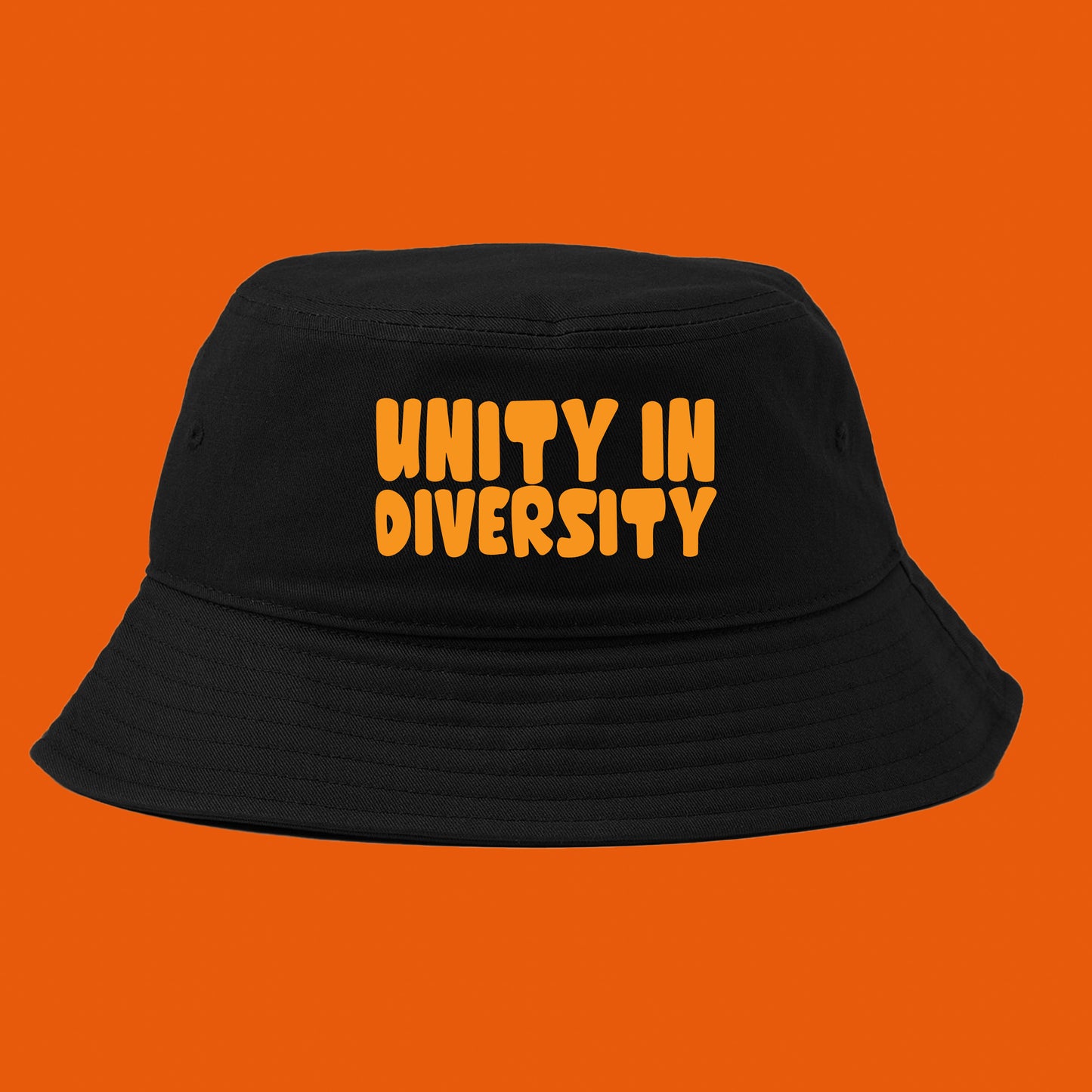 Unity in Diversity Orange Bucket Hat