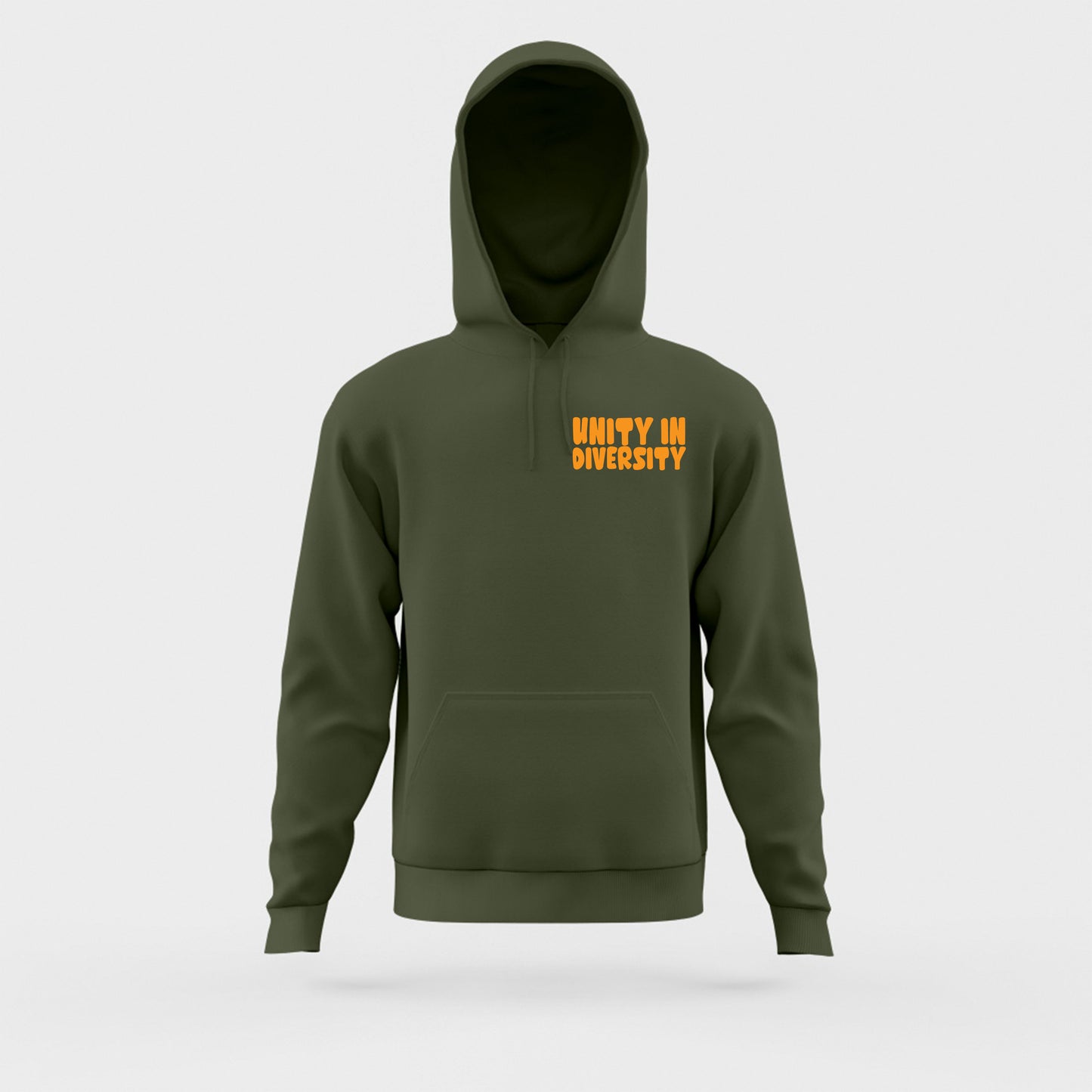 Unity in Diversity Orange Hoodie