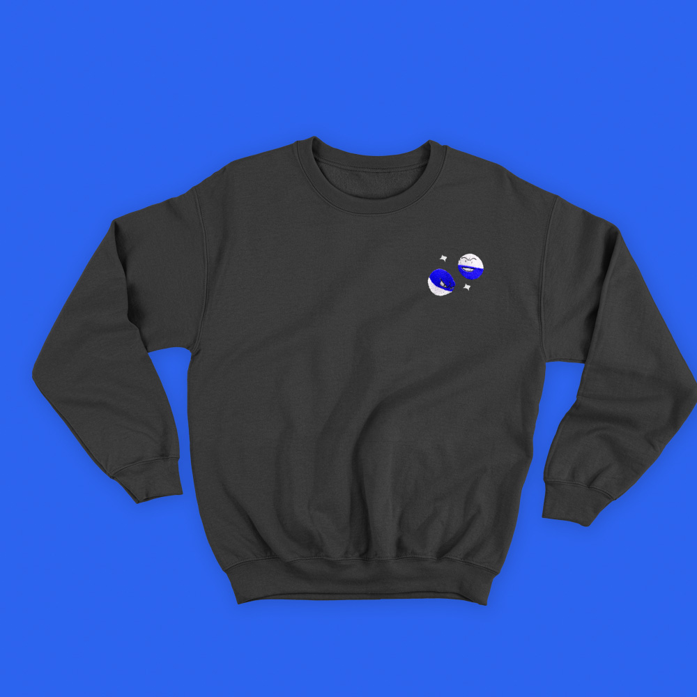 #0100 and #0101 shiny sweatshirt