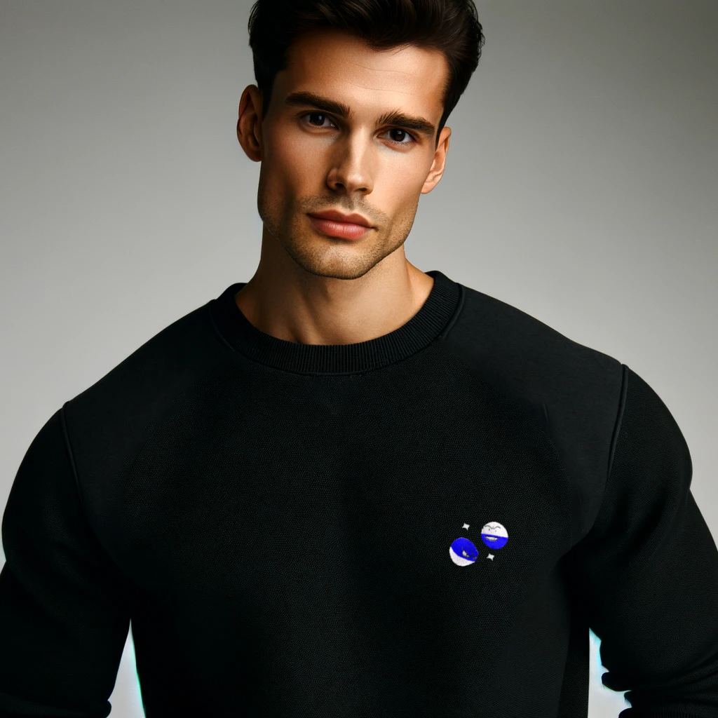#0100 and #0101 shiny sweatshirt