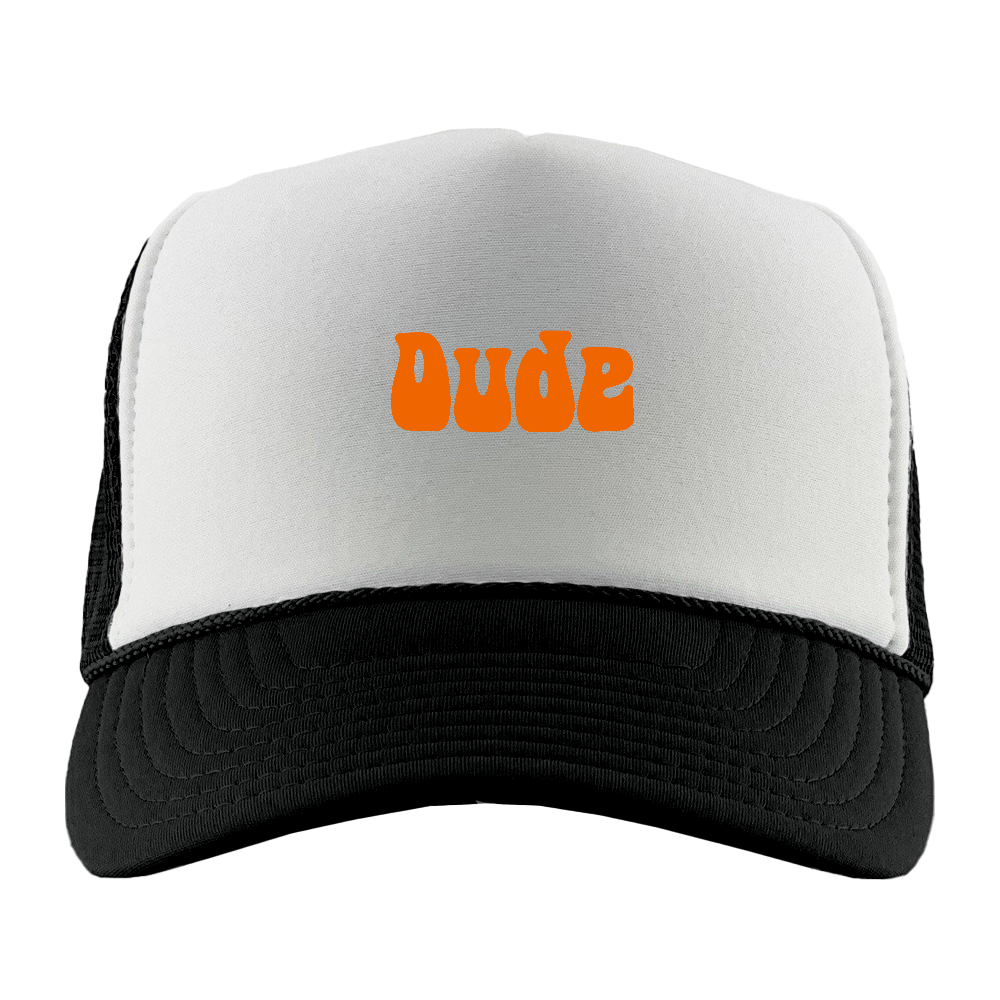Dude Orange Foam Trucker Hat
