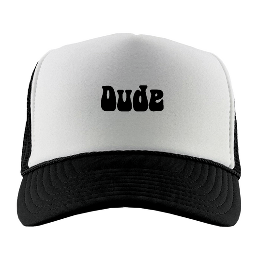 Dude Black Foam Trucker Hat