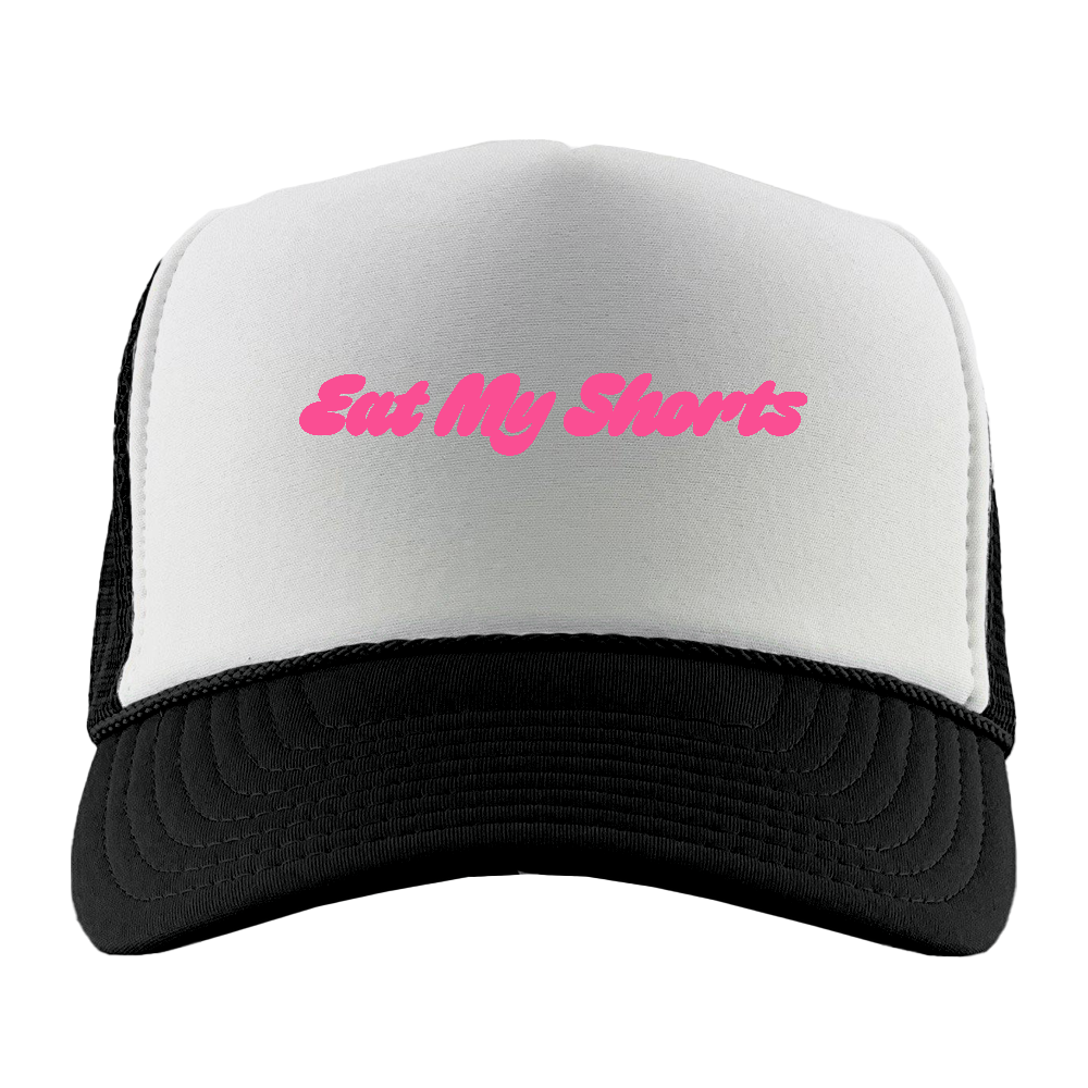 Eat My Shorts Pink Foam Truckers Hat