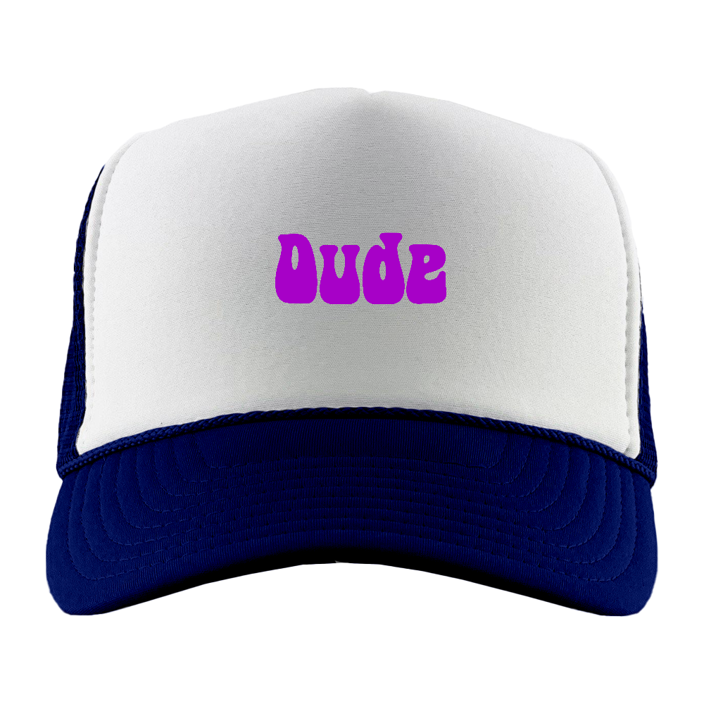 Dude Purple Foam Trucker Hat