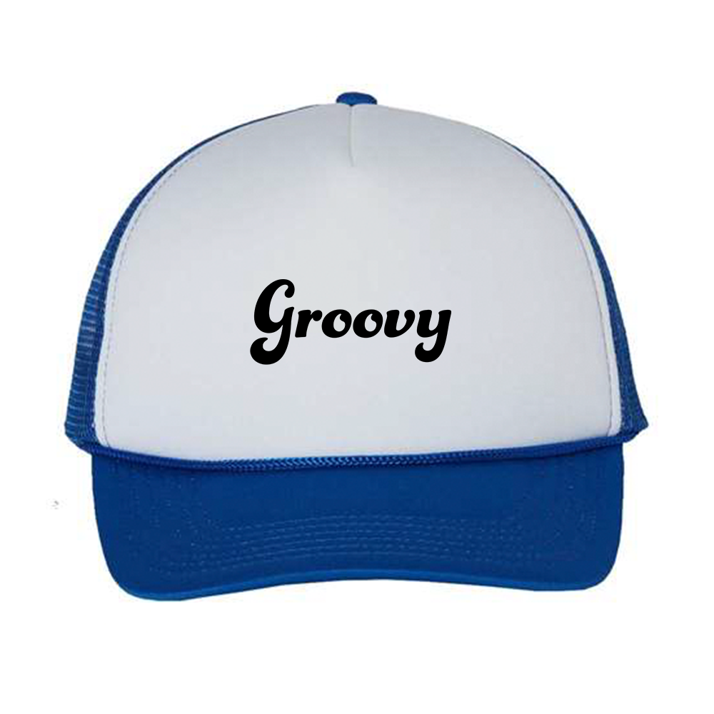 Groovy Black Foam Trucker Hat