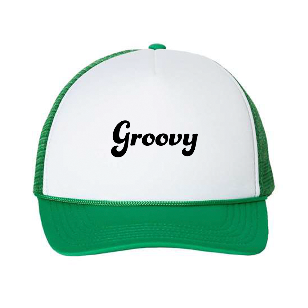 Groovy Black Foam Trucker Hat