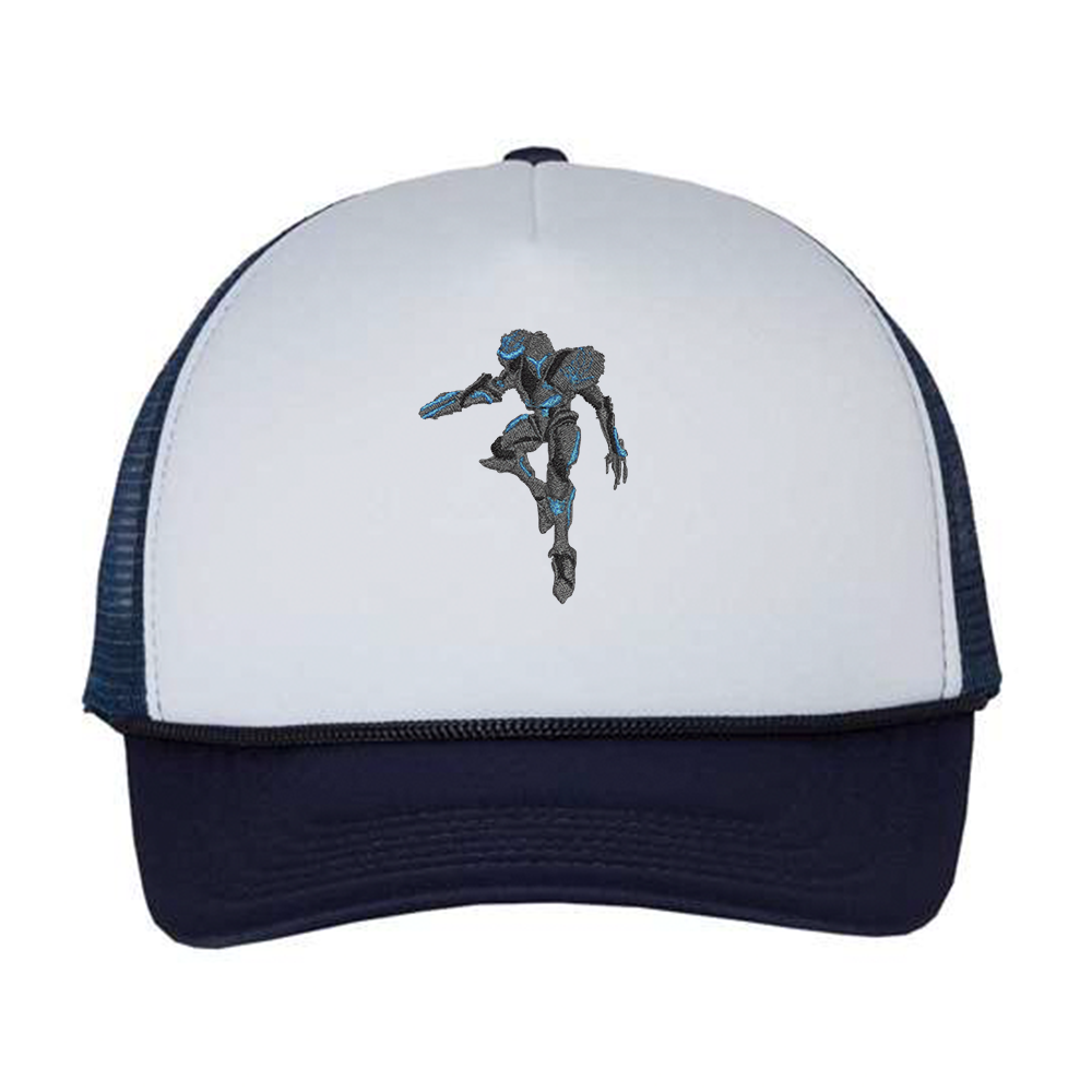 dark sammus foam trucker