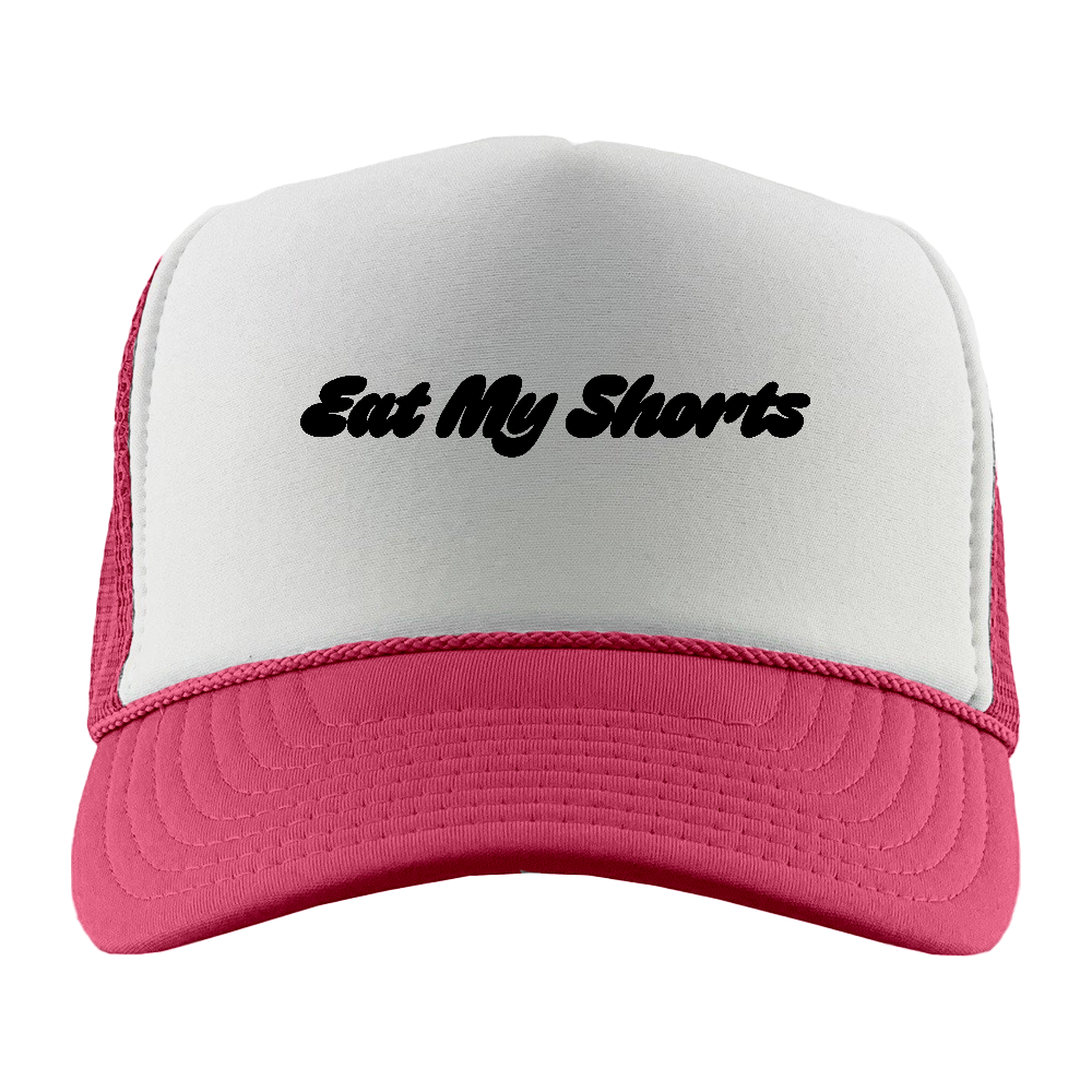 Eat My Shorts Black Foam Truckers hat