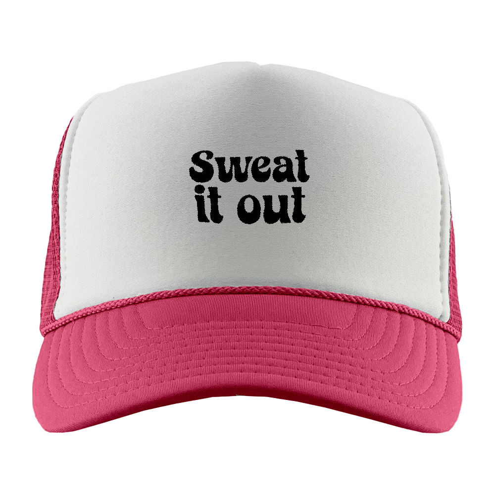 Sweat It Out Black Foam Trucker Hat