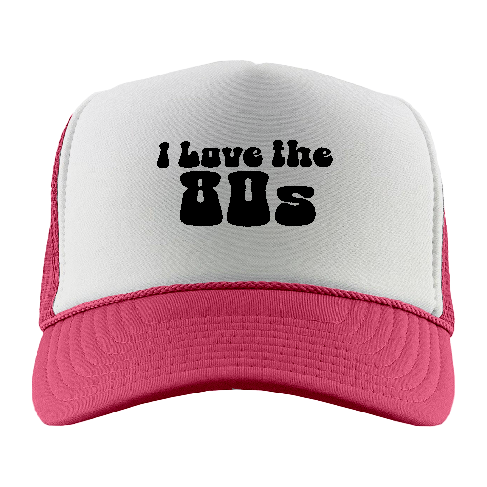 I Love The 80s Black Foam Trucker Hat