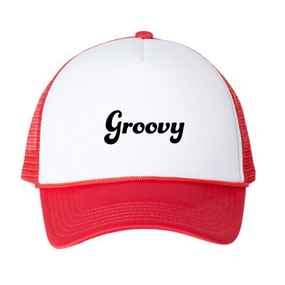 Groovy Black Foam Trucker Hat