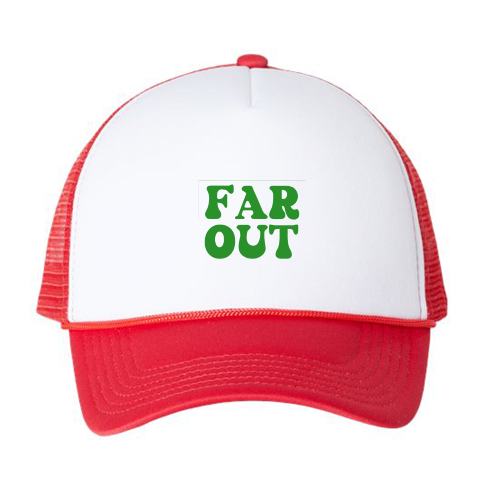 Far Out Green Foam Trucker Hat