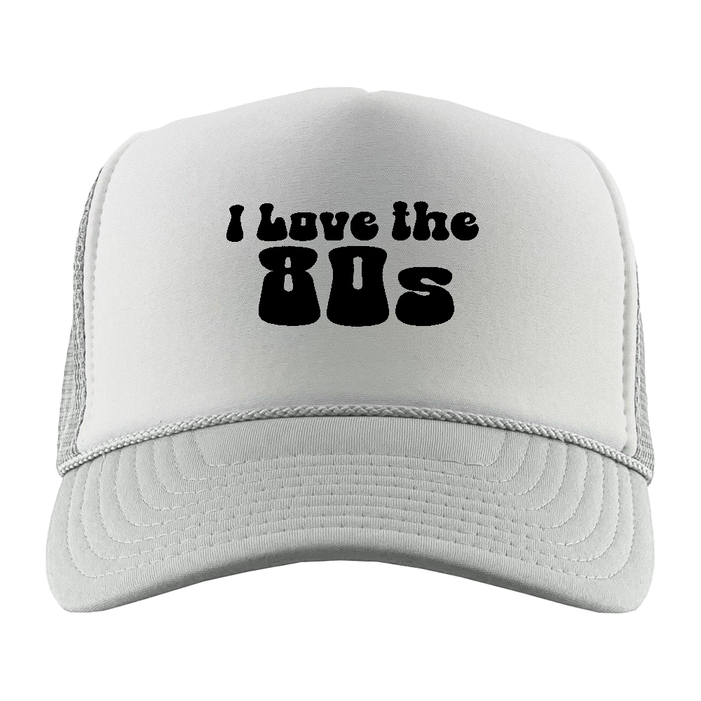 I Love The 80s Black Foam Trucker Hat