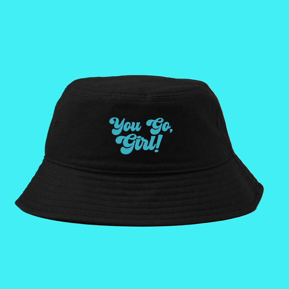 You Go, Girl! Green Bucket Hat