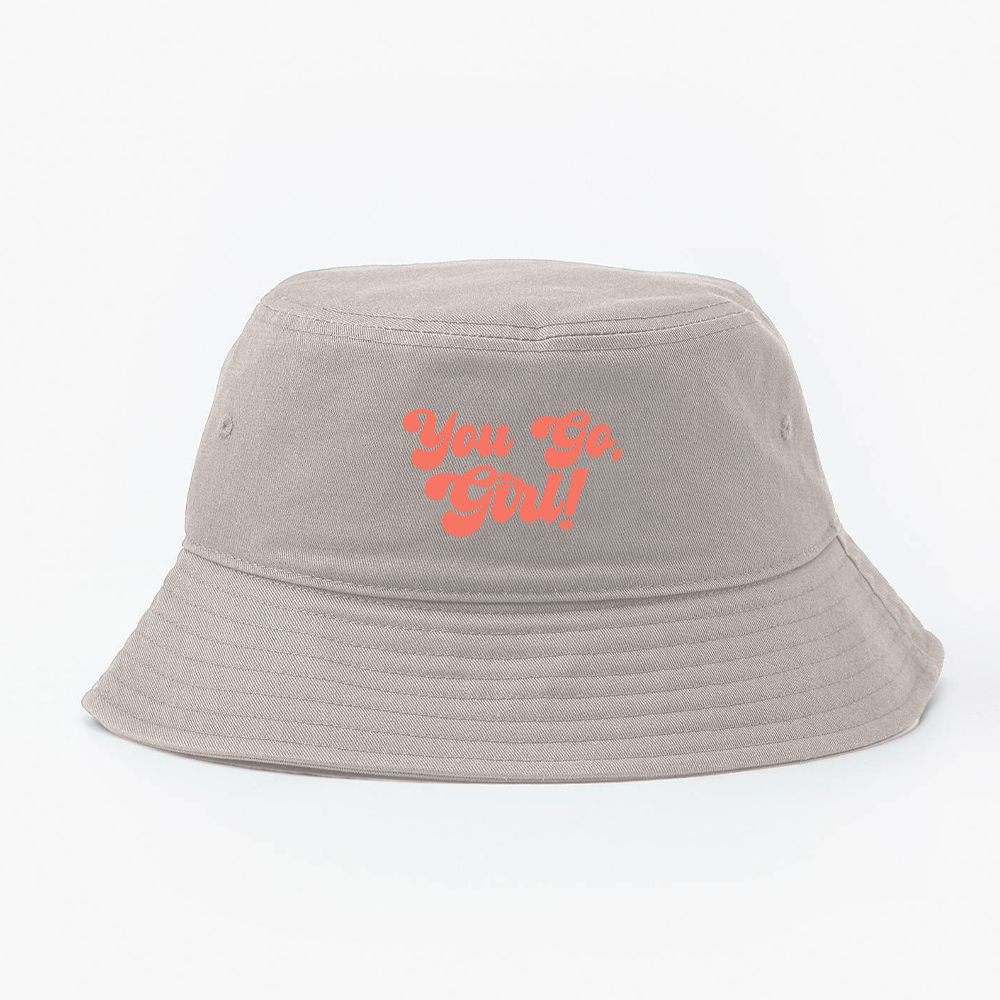 You Go, Girl! Peach Bucket Hat