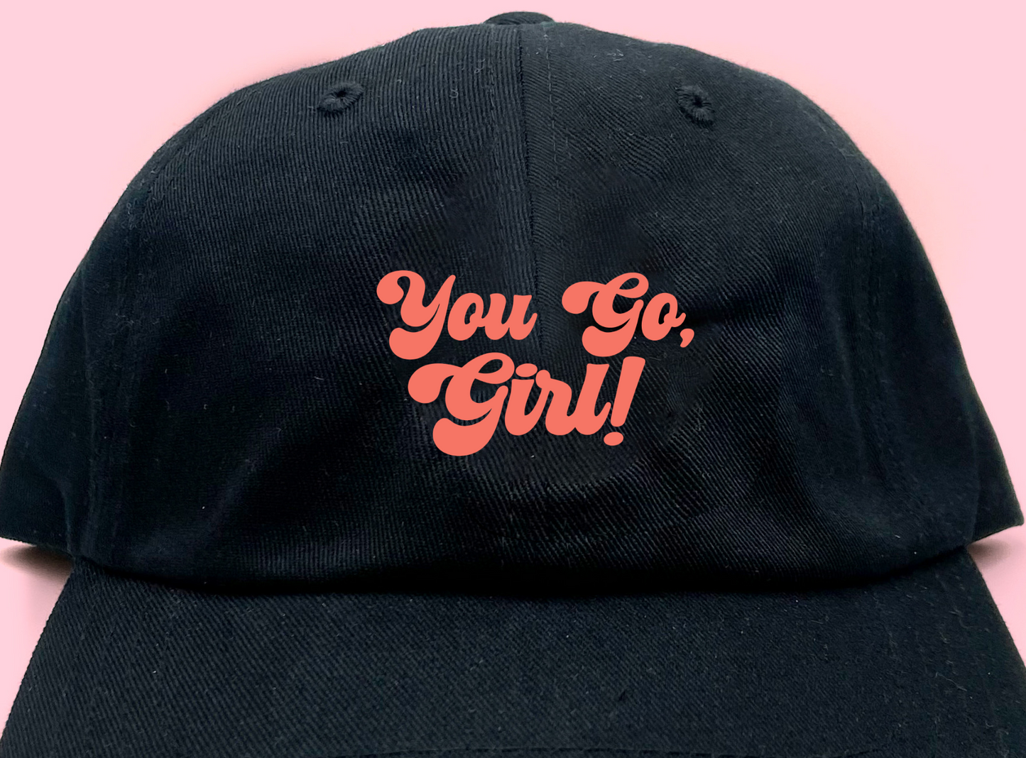 You Go, Girl! Peach Dad Hat