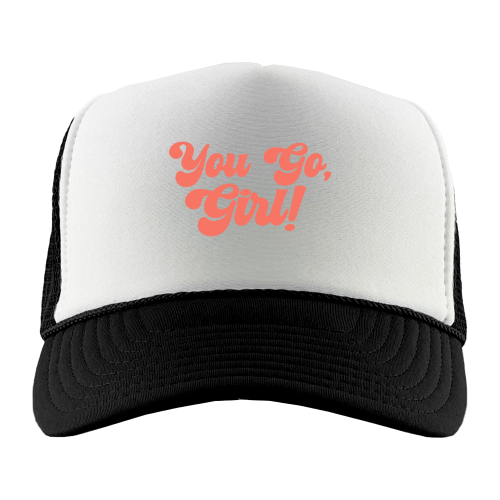 You Go, Girl! Peach Foam Trucker Hat