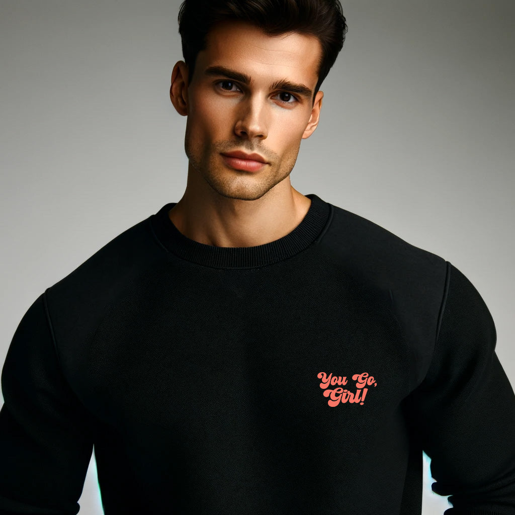 You Go, Girl! Peach Sweatshirt