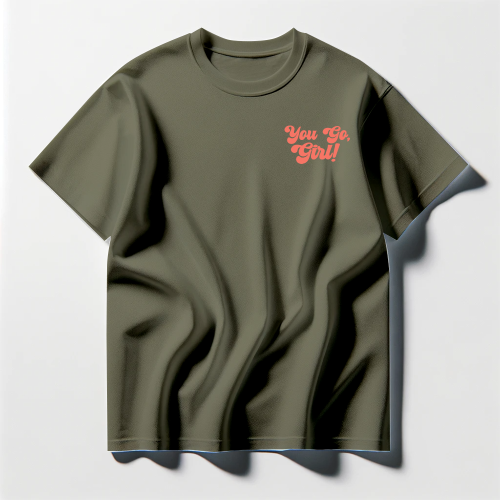 You Go, Girl! Peach Tee Shirt