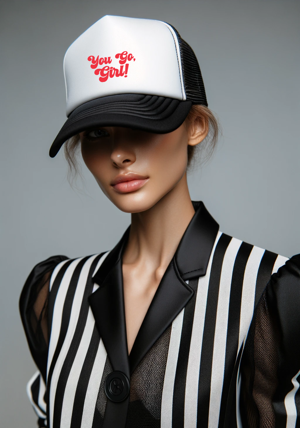 You Go, Girl! Pink Foam Trucker Hat