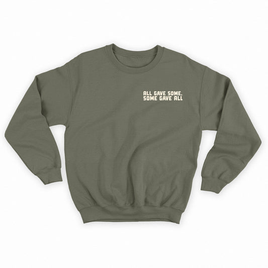 All Gave Some, Some Gave All Tan Sweatshirt