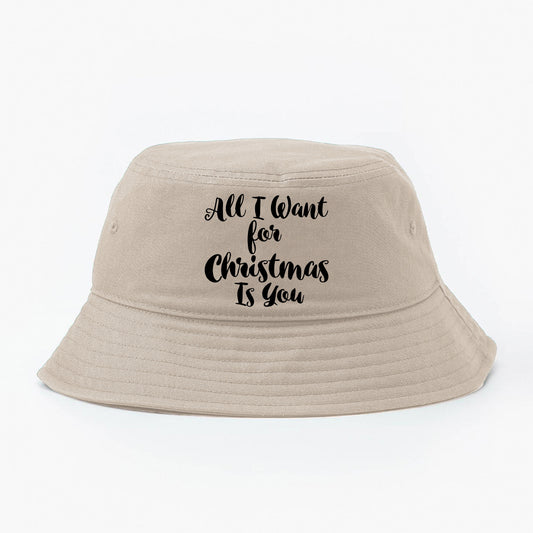 All I Want for Christmas Is You Black Bucket Hat