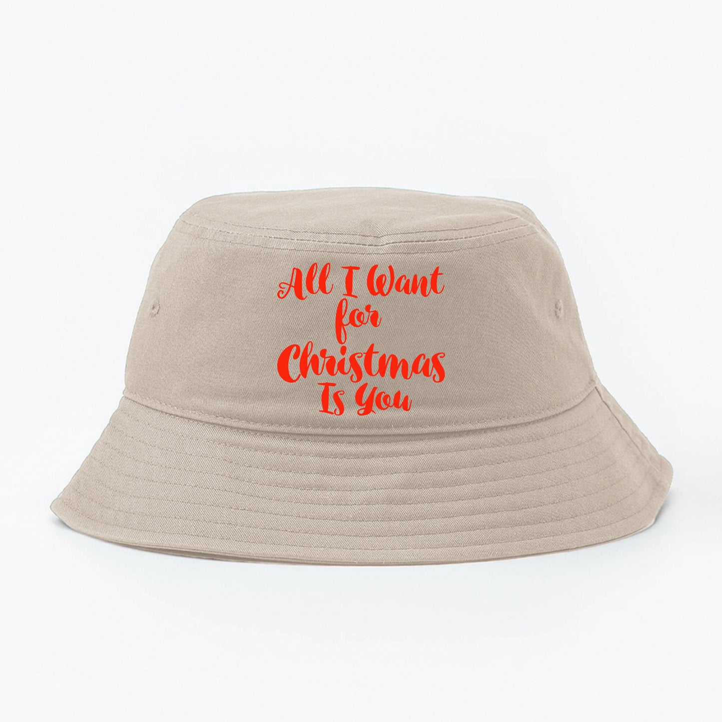 All I Want for Christmas Is You Red Bucket Hat