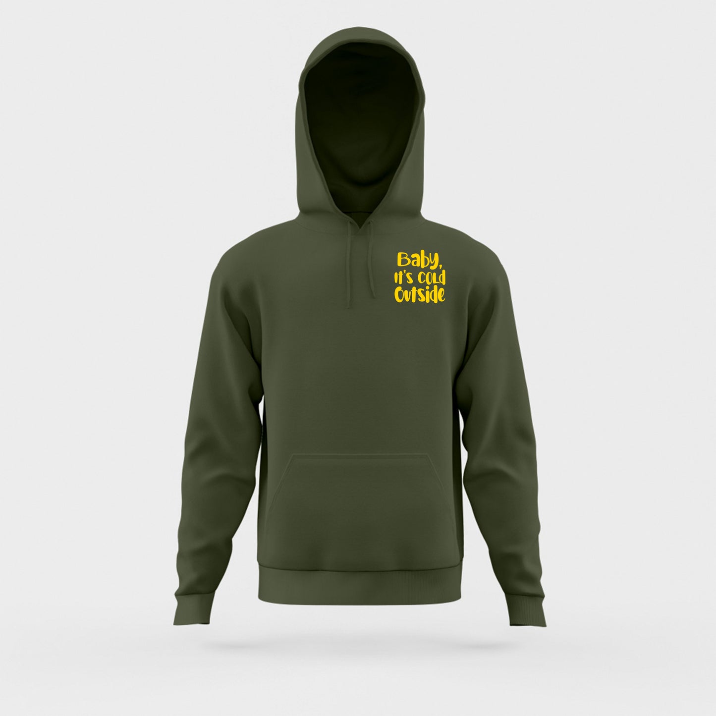Baby, It's Cold Outside Yellow Hoodie